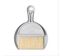 Small Broom and Dustpan Set, Mini Dust Pans with Brush Handheld Dust Pan Table Broom Sweep Brush for Car Desk Keyboard Countertop Nest (Gray)