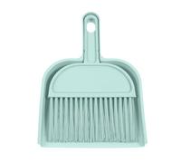 Small Broom and Dustpan Set, Mini Dustpan and Brush Blue, Small Hand Broom and Dust Pan Sets for Home Sofas Kitchen Countertops Storage Shelves Office Desks Bathrooms and Pet Areas