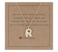 Small Bubble Letter Necklace Dainty Balloon Initial Necklaces Gold Tiny Women Charm Pendant Necklaces Name Necklace Personalized, Brass, No Gemstone