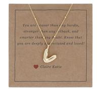 Small Bubble Letter Necklace Dainty Balloon Initial Necklaces Gold Tiny Women Charm Pendant Necklaces Name Necklace Personalized, Brass, No Gemstone