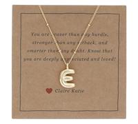 Small Bubble Letter Necklace Dainty Balloon Initial Necklaces Gold Tiny Women Charm Pendant Necklaces Name Necklace Personalized, Brass, No Gemstone