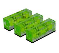Small Bubble Level Tool Mini Bubbles Rectangle Three Line Horizontal Pearl 522015MM Magnetic/Non Dual-use High Precision for Motorhome, Camping, Trailer, Construction, Photo Frame, CNC Machine