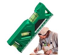 Small Bubble Leveling Machine - 6 Inch Tool | ABS Spirit - 3 Line Vertical Horizontal Bubble Measurement DIY Portable Handy Tool for Home Workshops C Buildings
