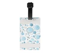 Small Bubble Print Luggage Tags for Suitcases, Personalized Travel Accessories with PVC Tags for Luggage