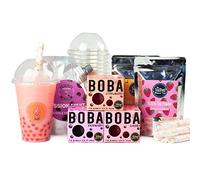 Small Bubble Tea Party Kit | Popping Boba and Bubble Tea Powder & Syrup | Powder + Boba Set | The TeaShed
