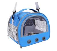 Small Bubble Wrap Pet Carrier, Breathable and Portable Cat Cage, Suitable for Dogs Weighing No More Than 4 Pounds, Perfect for Travel, Hiking, and Shopping (Black).-Dark Blue