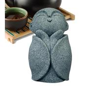 Small Buddha Statue,Garden Stone Buddha Statue | Adorable Zen Decoration, Spiritual Sculpture for Relaxation Meditation Room Home Patio Bathroom Fish Tank