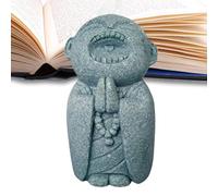 Small Buddha Statue | Stone Buddha Home Decor,Zen Sculpture Spiritual Buddhist Ornament for Home Meditation Yoga Room Bedroom Bathroom Studio Patio Aquarium