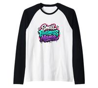 Small Business Mama CEO Business Owner Mom Wife Raglan Baseball Tee