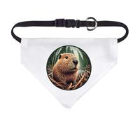 Small 'Busy Beaver' Dog/Cat/Pet Bandana (PD00061521)