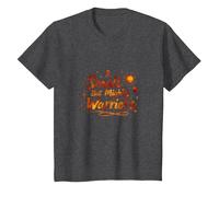 Small But Mighty Warriors Inspirational Cancer Support T-Shirt, Kids, Dark Heather Grey, 8 Years