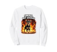 Small But Savage Funny Dog Humor Small Dog Attitude Meme Sweatshirt