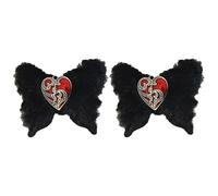 Small Butterfly Clip Fairies Hairpin Handmade Barrettes Sweet Furry Hair Clip with Butterfly Detail For Girls