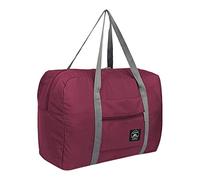 Small Cabin Bag Travel Luggage Bag Airlines Underseat Water-Resistant Large Capacity Hand Bags Carry on Tote with Strap Weekend Overnight Bag for Men Women, Strong Moving Boxes for House (Wine)