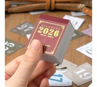 Small Calendar 2026 | 365 Days Organizer with Tear-off Sheets - Calendar 2026 Mini Daily Planner | For Home Office School Student Teacher Christmas Year