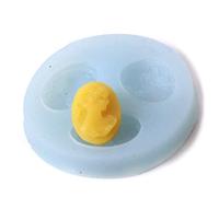 Small Cameo Fondant Icing 3 Cavity Silicone Mould x 5