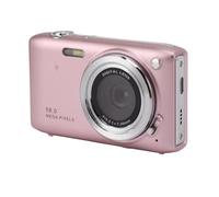 Small Camera for Teens, 4K Digital Camera, 2.88 Inch IPS Screen, Auto Beauty Mode, 16X Zoom for Vlogging (Pink)