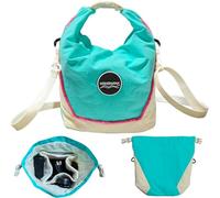 Small Camera Purse for Women Travel Camera Shoulder Bag Water-Resistant & Lightweight Camera Crossbody Case Box for Digital Instant Camera SLR DSLR Compatible with Sony Canon Nikon, Blue