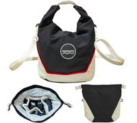 Small Camera Purse for Women Travel Camera Shoulder Bag Water-Resistant & Lightweight Camera Crossbody Case Box for Digital Instant Camera SLR DSLR Compatible with Sony Canon Nikon, Black