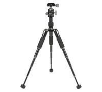 Small Camera Tripod, Aluminum Heavy Duty Tall Camera Tripod Stand with Phone Holder and Carry Bag Compact Portable Travel DSLR Tripods for Phone Camcorder, Load Up to 6.6 LB