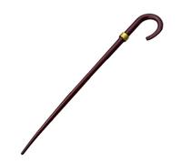 Small Cane - Retro Walking Stick Model for Decoration | Sturdy Alloy Build, Mini Prop for Museum Exhibits, Theater Crafts, Craft Collectors and Historical Displays, 8.4x1.4cm
