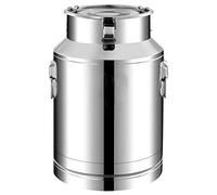 Small Capacity Milk Transport Cans 201 Stainless Steel Milk Jug Milk Bucket Wine Pail Bottle Oil Barrel Dairy Pot Tea Cainster with Sealed Lid Milk Tank 4L 6L 8L,6L