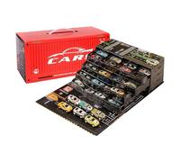 Small Car - 37.5x17.2x15cm Pull Back, Die Cast Vehicle, 48 Pieces Racing Toy Set, Educational Play Cars, Miniature Play Mat Included | Fun Kids Boys Home Travel Bedroom Classroom Preschool Living Ro