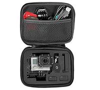 Small Carrying Case Compatible with Gopro Hero 13 12 11 9 8/AKASO EK7000 Brave 4 Brave 7/DJI Osmo Action 5 Pro/ODDV/APEXCAM/Pro Xtreme Action Camera, EVA Storage Bag