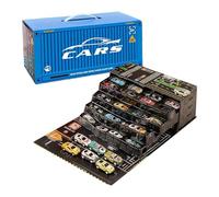 Small Cars for Kids - Retractable Die-Cast Learning Games, 48 Pieces Car with Mental Friction for Kids, Girls, Home, Travel, Bedroom, Classroom, Living Room, Bedroom