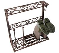 Small Cast Iron Bootrack Shelf Fallen Fruits Brown One Size