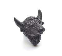 Small Cast Iron Highland Cow Cabinet Knob - Approx 50mm - Pack of 4