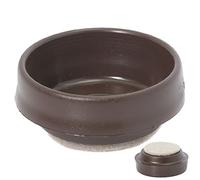 Small Castor Cups with Felt Pad - Brown - Pack of 12