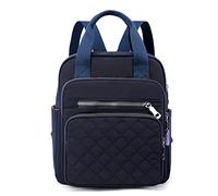Small Casual Lightweight Backpack for Women, Nylon Hiking Travel Backpack Purse Shoulder Bag Waterproof Daypack for Girls (Navy)