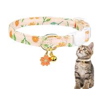 Small Cat Collar, Cute Flower Pendant Break Away Collar, Safe Safety Buckle Cat Collar, Outdoor Pet Collar, Small Boy Cat Collars for Indoor or Outdoor