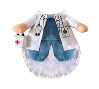 Small Cat Doctor Costume - Durable Pet Doctor Costume | Halloween Pet Doctor Suit Breathable Pet Doctor Clothes Cosplay Party Clothes D