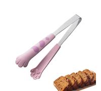 Small Cat Paw Tongs, Small Cat Paw Clips, Kitchen Food Tongs - Heat Resistant Tongs with Silicone Tips, Multi-purpose, Durable and Non Slip Tongs