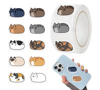 Small Cat Stickers - 500 Sheets/ Decorative Stickers - Decoration for Envelope Seals, School, Party, Office, Scrapbook, Notebook, Laptop, Water Bottle, Notebook