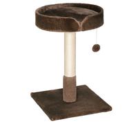 PawHut Small Cat Tree for Indoor Cats with Sisal Scratching Post Kitten Bed Cushion Ball Toy, Brown, 45x45x70 cm Brown
