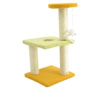 Small Cat Tree | Multi-Layer Climbing Tower for Kittens & Cats with Resting Platform | Sturdy Square Base, Ideal for Lounge & Play | Pet Furniture, Indoor Activity Center