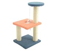 Small Cat Tree | Multi-Layer Climbing Tower for Kittens & Cats with Resting Platform | Sturdy Square Base, Ideal for Lounge & Play | Pet Furniture, Indoor Activity Center
