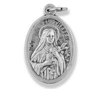 Small Catholic Saint Medal - Bulk Pack of 10 (Saint Teresa)