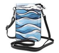 Small Cell Phone Purse 7.6x4.9in DDCXZPP Waves lapping at the rocks Printing Fashionable, Practical, and Multifunctional for Walking, Camping, Shopping, Travel