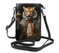 Small Cell Phone Purse 7.6x4.9in DLXW Mr. Dancing Tiger Printed Fashionable, Practical, and Multifunctional for Walking, Camping, Shopping, Travel