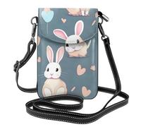 Small Cell Phone Purse 7.6x4.9in HYTTER Cartoon cute bunny Prints Fashionable, Practical, and Multifunctional for Walking, Camping, Shopping, Travel