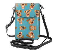 Small Cell Phone Purse 7.6x4.9in HYTTER cartoon dog head Prints Fashionable, Practical, and Multifunctional for Walking, Camping, Shopping, Travel