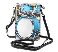 Small Cell Phone Purse 7.6x4.9in HYTTER Cartoon Drummer Knock Prints Fashionable, Practical, and Multifunctional for Walking, Camping, Shopping, Travel
