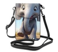 Small Cell Phone Purse 7.6x4.9in HYTTER Cartoon Elephant Prints Fashionable, Practical, and Multifunctional for Walking, Camping, Shopping, Travel