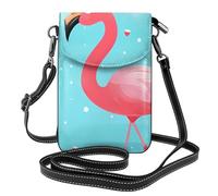 Small Cell Phone Purse 7.6x4.9in HYTTER cartoon flamingo Prints Fashionable, Practical, and Multifunctional for Walking, Camping, Shopping, Travel