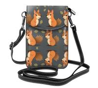Small Cell Phone Purse 7.6x4.9in HYTTER cartoon squirrel Prints Fashionable, Practical, and Multifunctional for Walking, Camping, Shopping, Travel