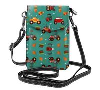 Small Cell Phone Purse 7.6x4.9in HYTTER cartoon tractor Prints Fashionable, Practical, and Multifunctional for Walking, Camping, Shopping, Travel